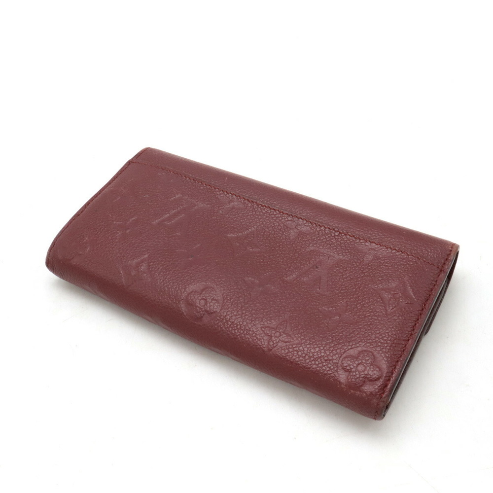 Louis Vuitton Aurore Empreinte Wallet Portefeuille Long Sarah Red
